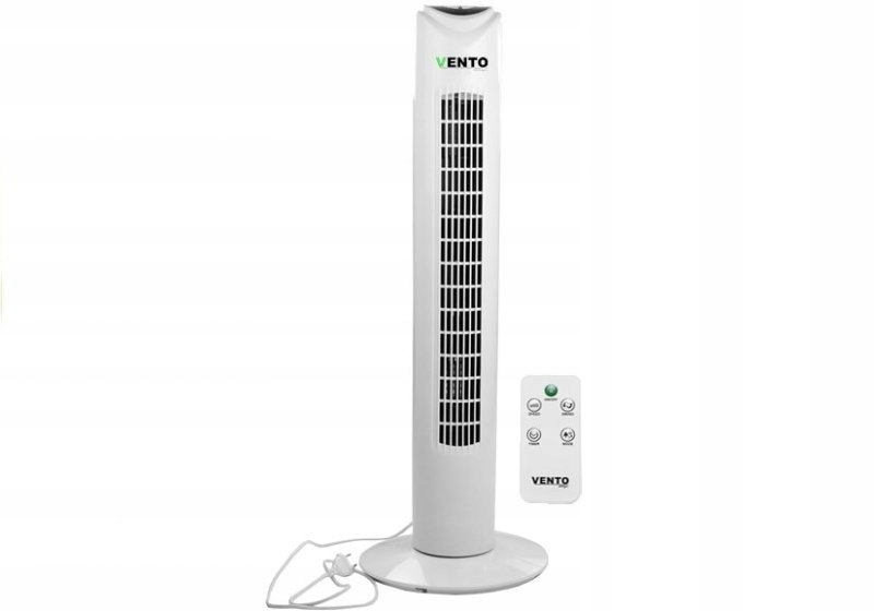 Ventilátor - 79 cm 40W stĺpový ventilátor Vento s diaľkovým ovládaním