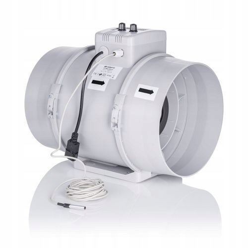 Ventilátor – Teplota a rýchlosť ventilátora TTUN 250 mm 1 400 m3 / h