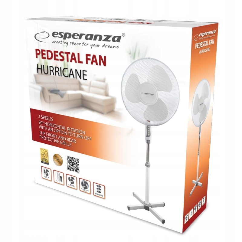 Ventilátor - Ventilátor VENTILÁTOR stojaci Podlaha TICHÝ - BIELY
