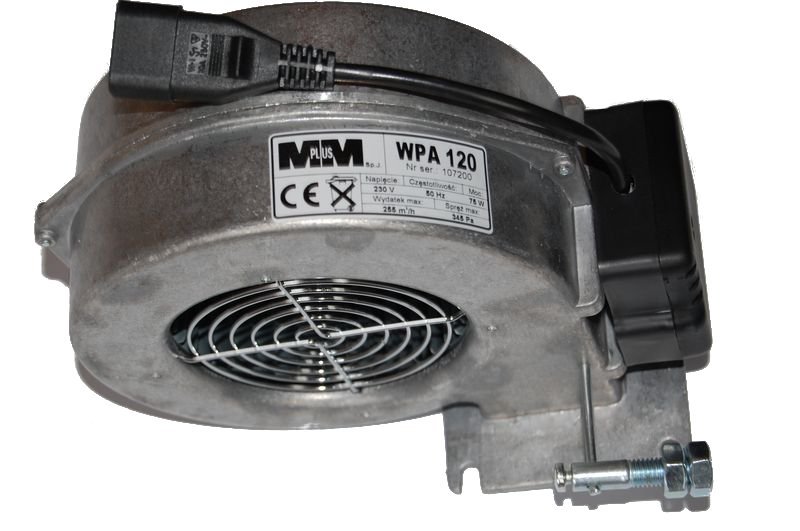 Ventilátor WPA 120 K + zátka klapky dúchadla