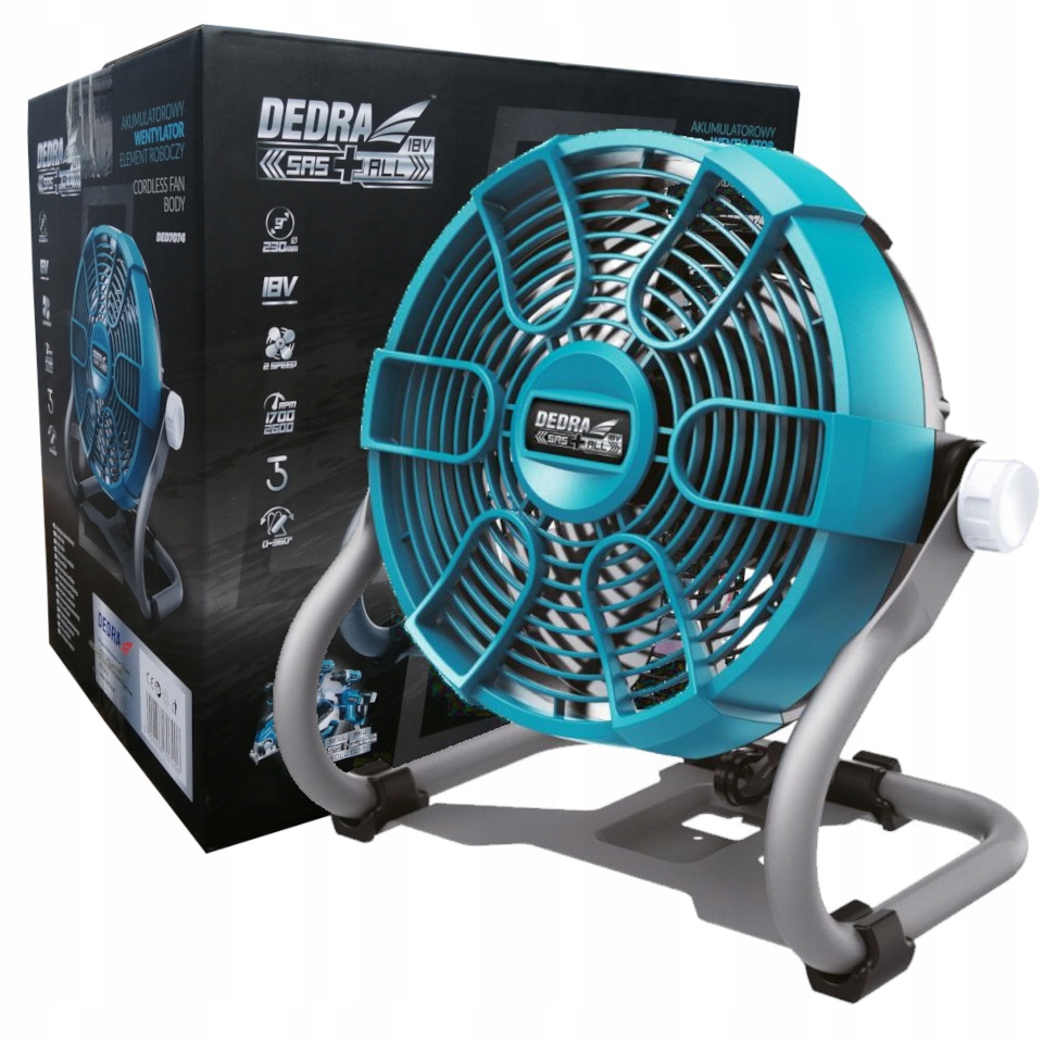 Ventilátor - Akumulátorový ventilátor DEDRA DED7074 SAS + 18V