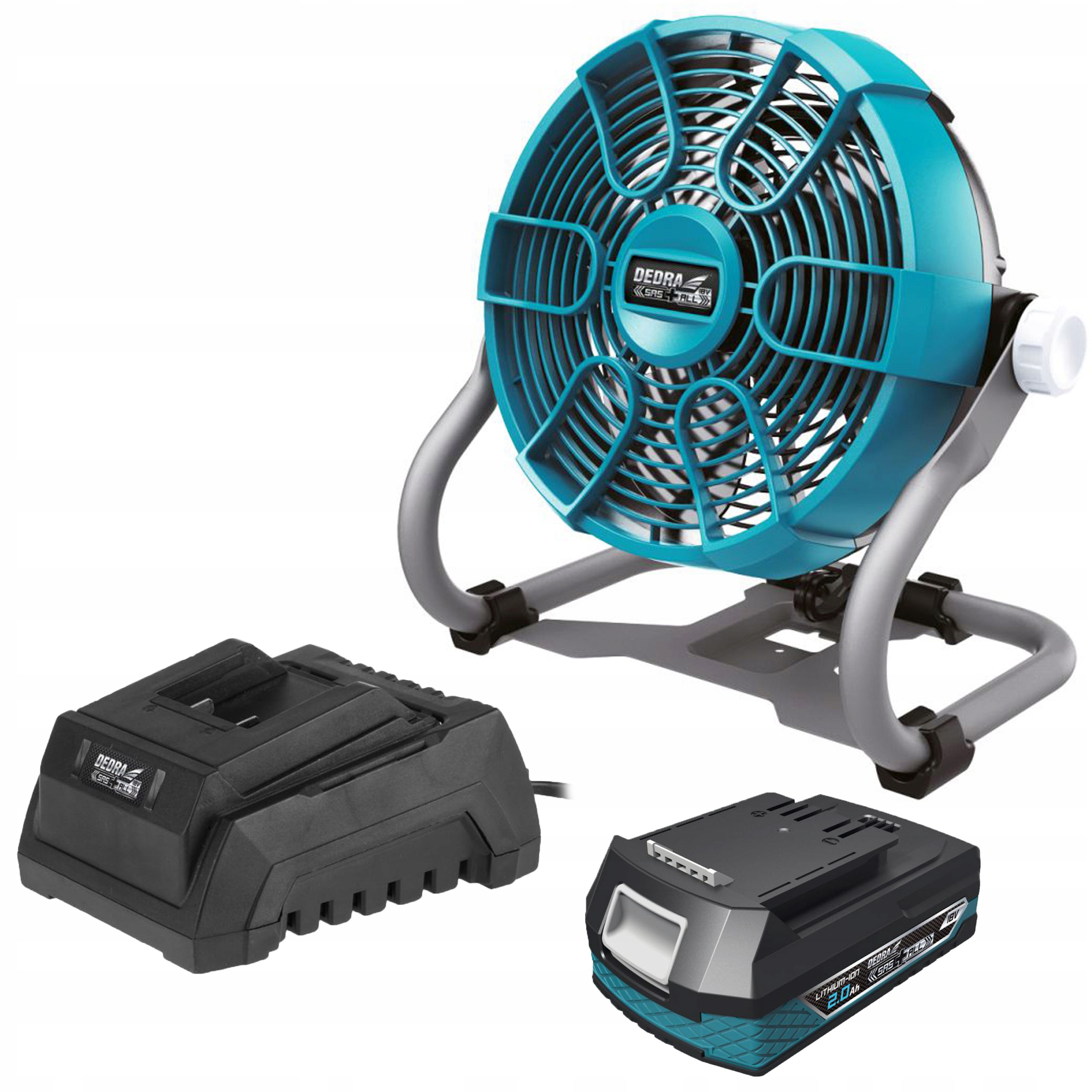 Ventilátor - Sada ventilátora batérie DEDRA SAS + 18V 2Ah