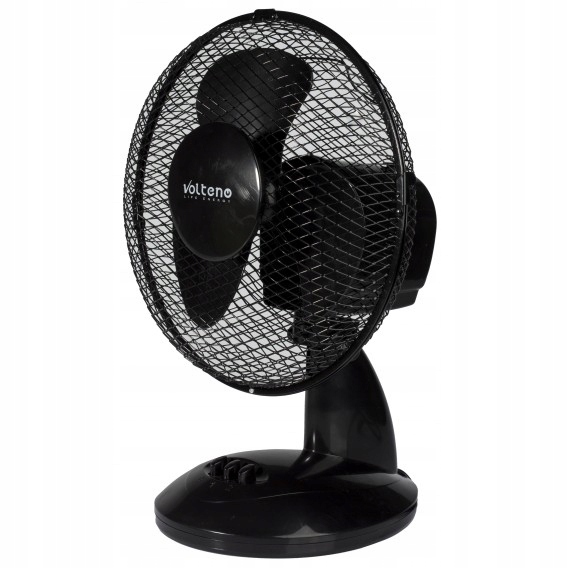 Ventilátor - Stolový ventilátor 21W, priemer 23cm, čierny