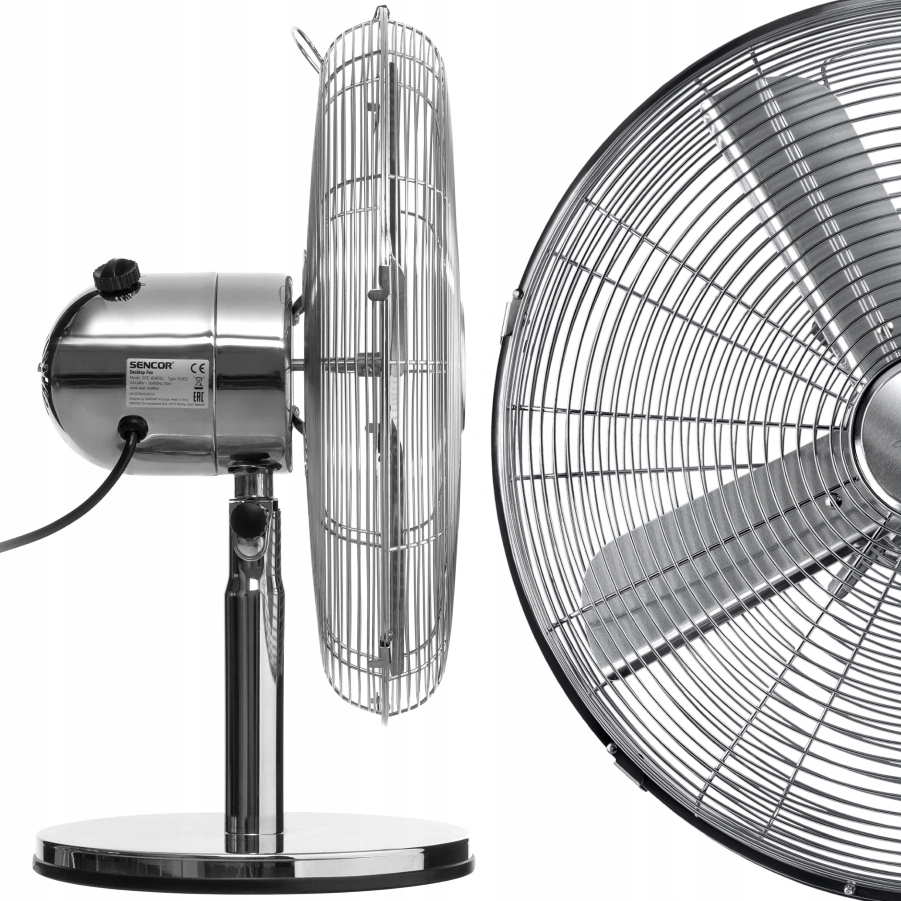 Ventilátor - Stolový ventilátor SENCOR SFE4040SL METAL Veterný mlyn