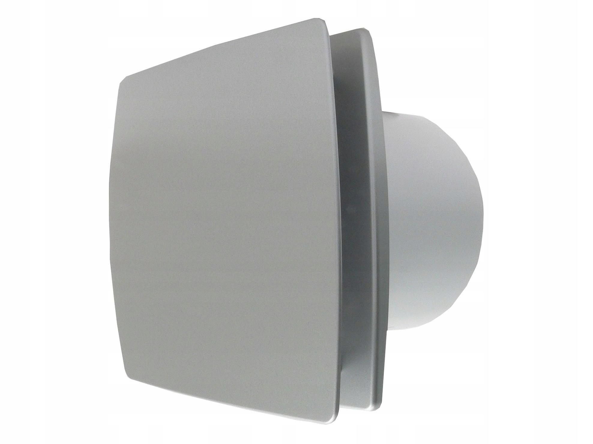 Ventilátor - Plochý predný ventilátor strieborný plast fi100
