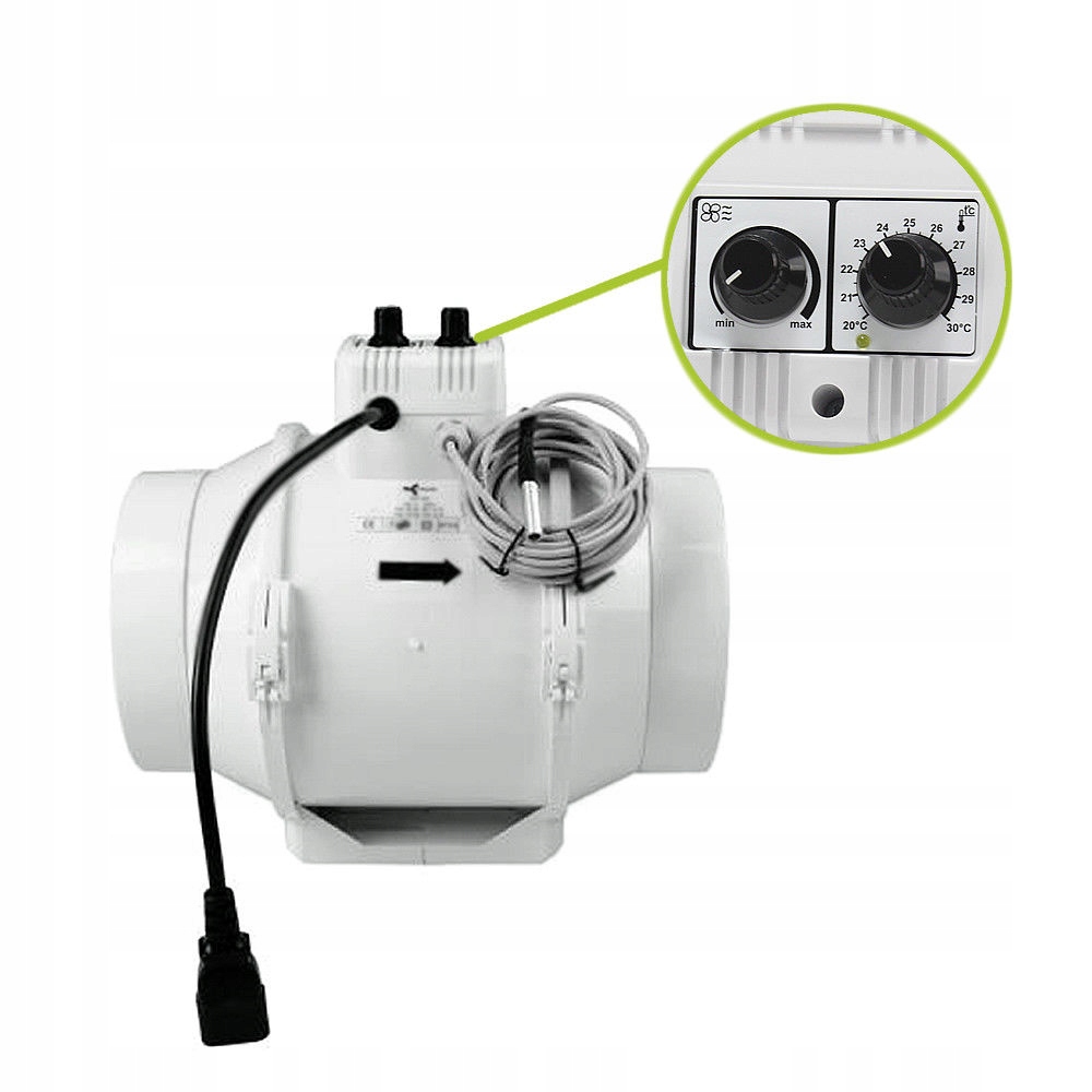 Ventilátor – Potrubný ventilátor Fi 315 mm 2350m3h reg. tepl