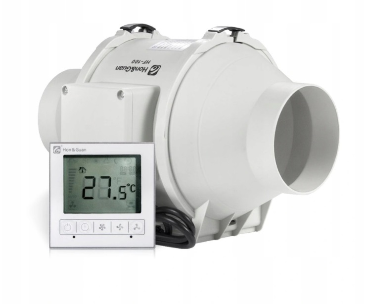 Ventilátor - Potrubný ventilátor HON & GUAN HF-100PM