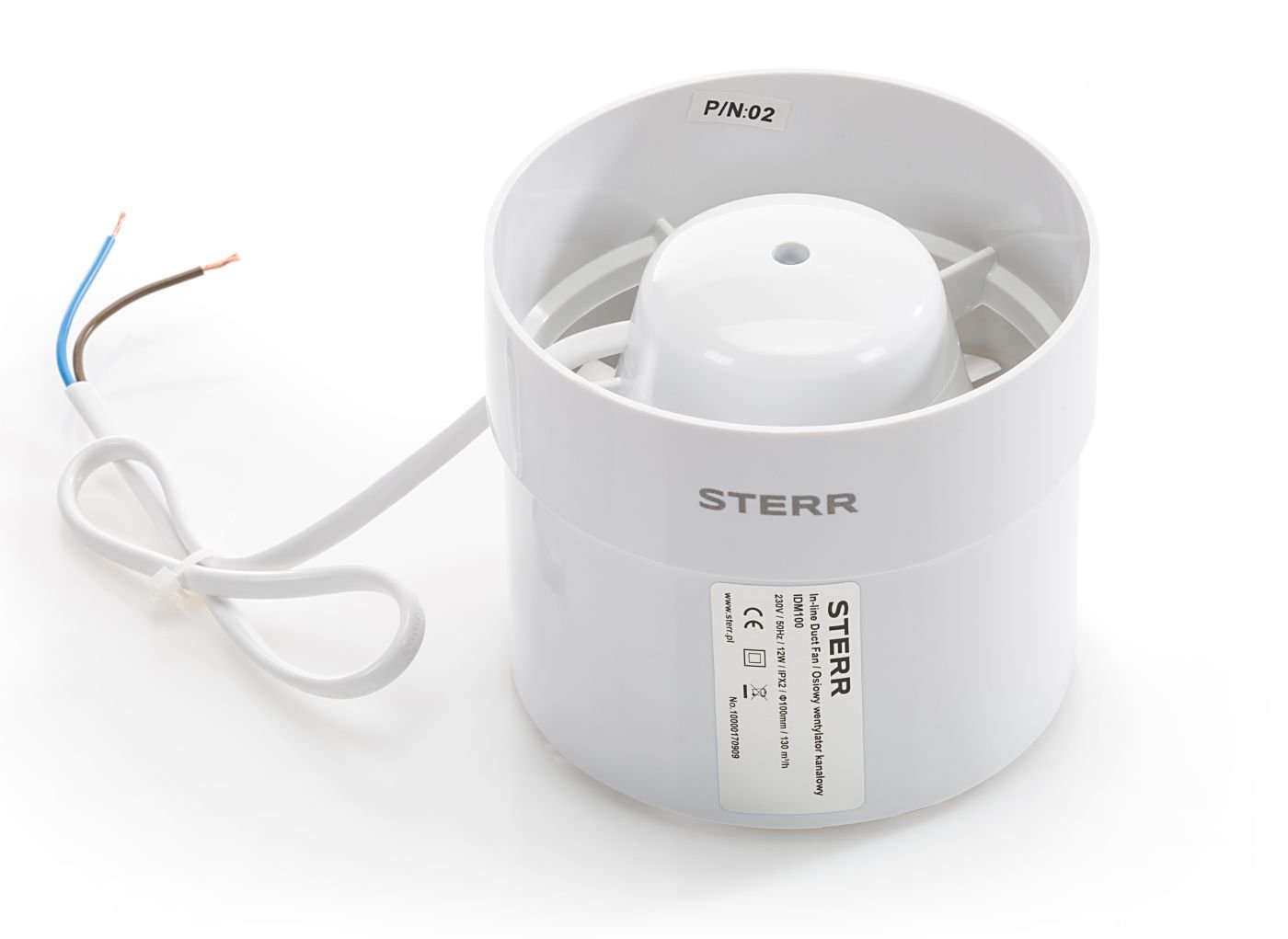 Ventilátor – Potrubný ventilátor STERR IDM100 – 100 mm 230 V