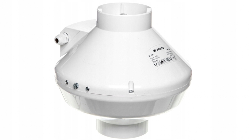 Ventilátor - Odstredivý potrubní ventilátor fi 100 230V 80W