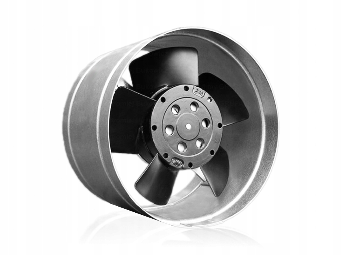 Potrubný ventilátor s termostatom 100 mm 66 m3 / h