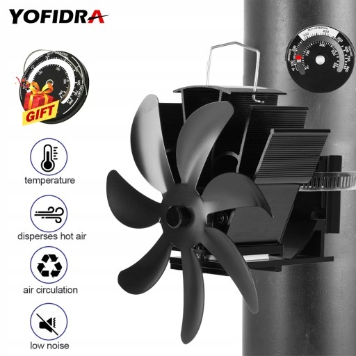 Ventilátor, filter – Krbový ventilátor hore