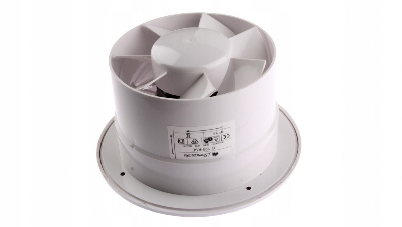 Ventilátor - Axiálny ventilátor fi 125 230V 16W 185m3 / h 35dB