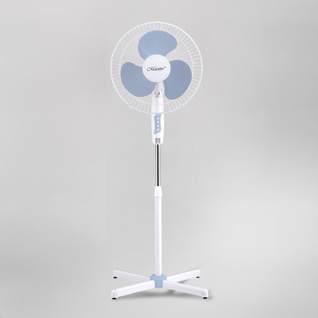 Ventilátor - Podlahový ventilátor MAESTRO MR-900 biela a modrá