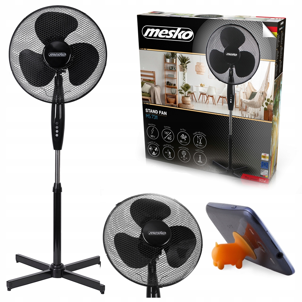 Ventilátor – Stojanový ventilátor 90 W 40 cm