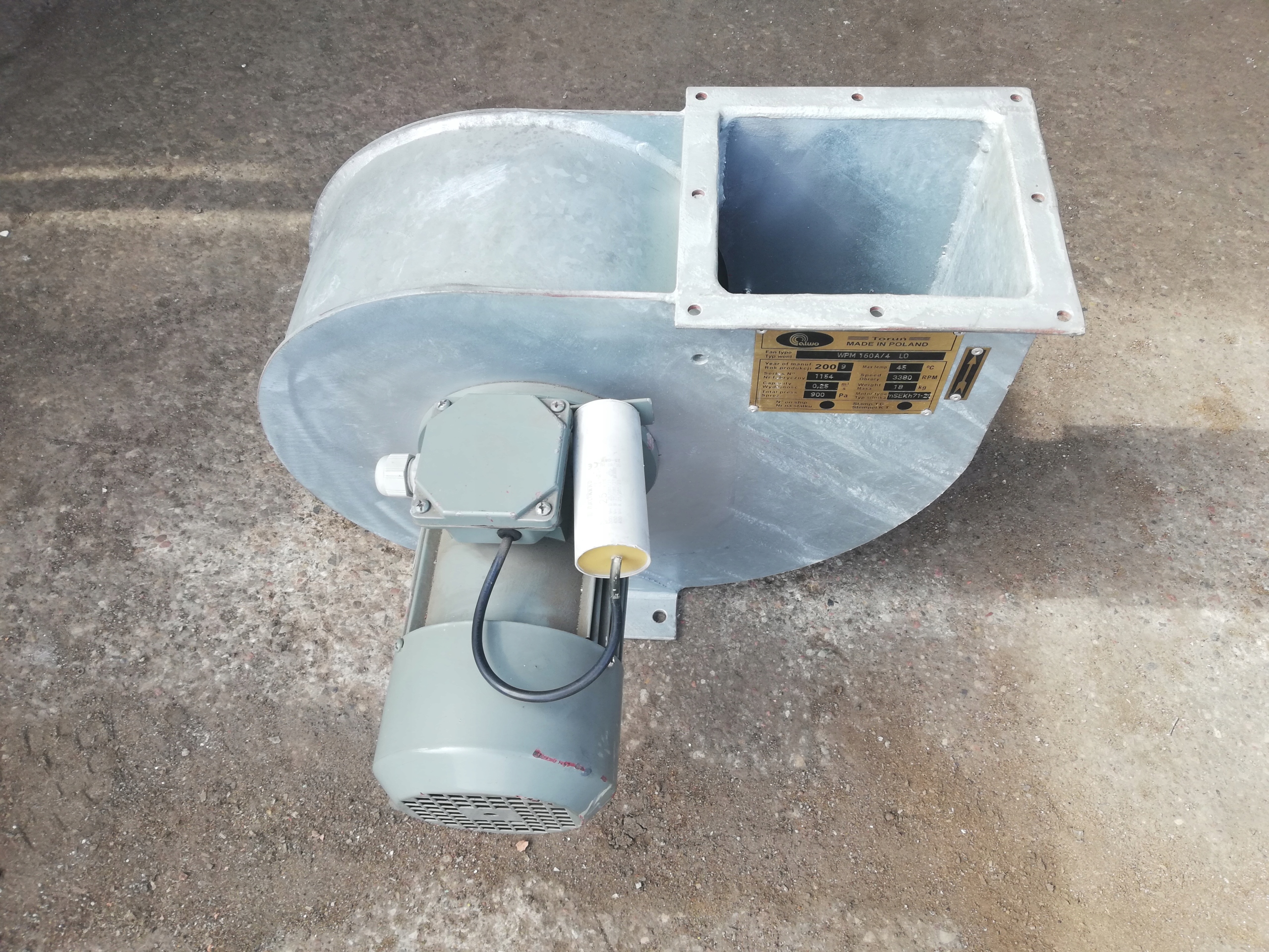 Ventilátor - Odstredivý ventilátor ALWO fi 160