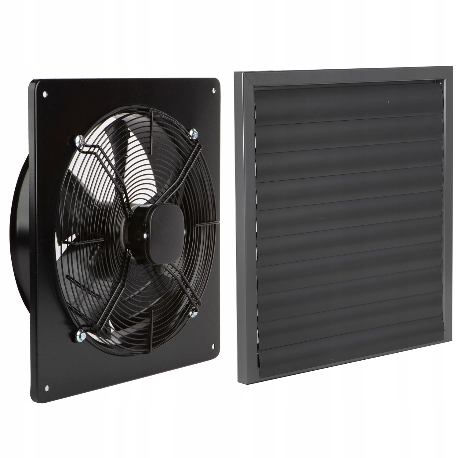Kúpeľnový ventilátor - Priemyselný odťahový ventilátor 300mm + uzávierka