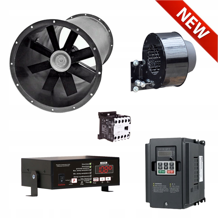 Priemyselný ventilátor – manuálna sada pre pece