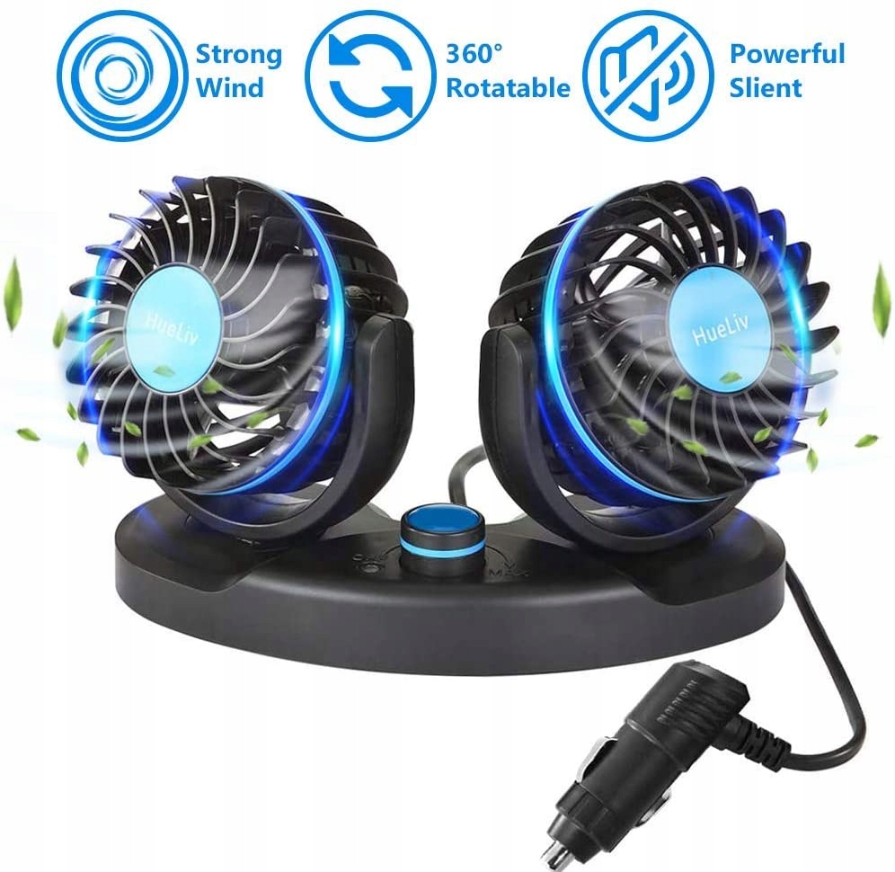 Ventilátor - Vzduchové chladenie ventilátora automobilu 12V