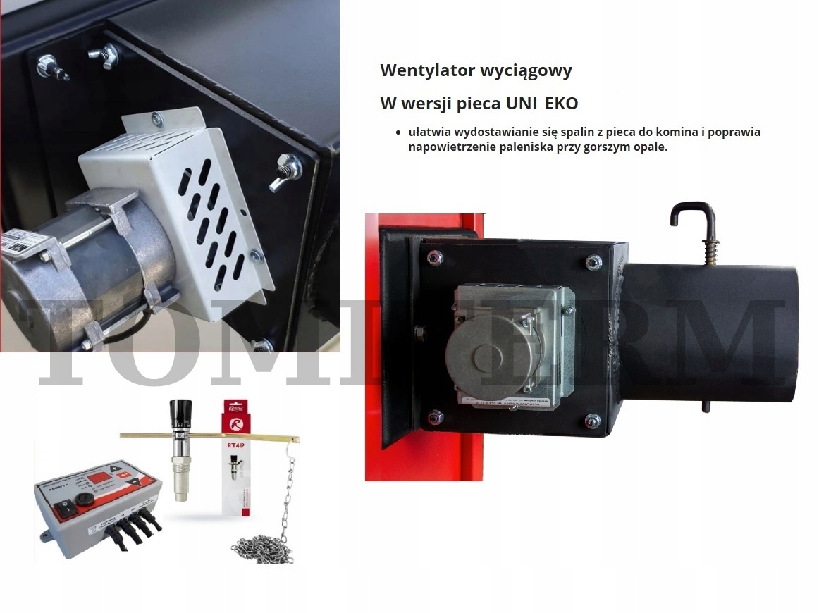 Regulátor ventilátora + plameňa pre nabíjací kotol