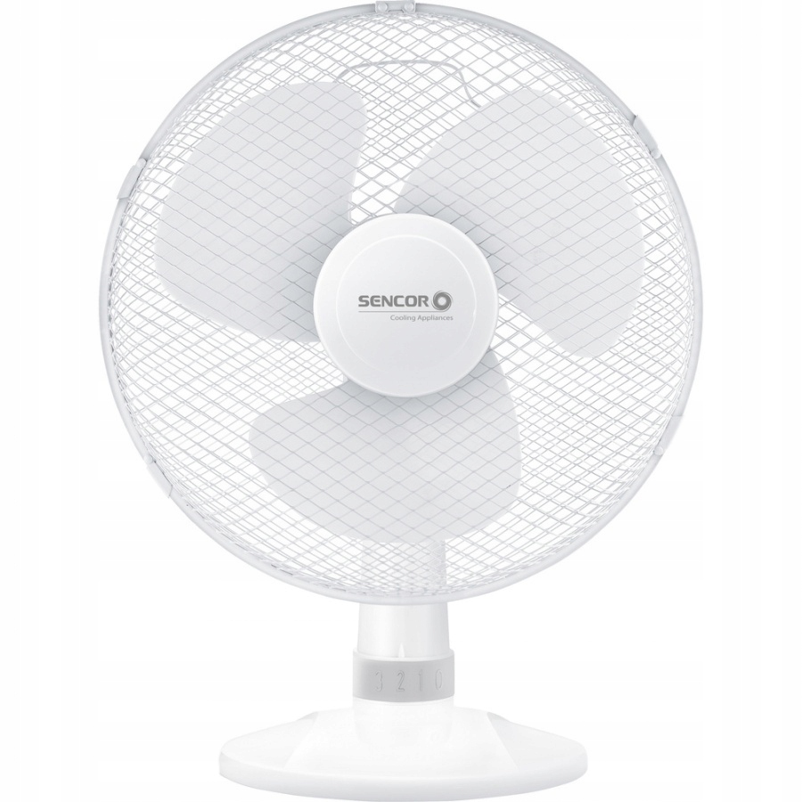 Ventilátor - Stolový ventilátor 30cm Sencor biely