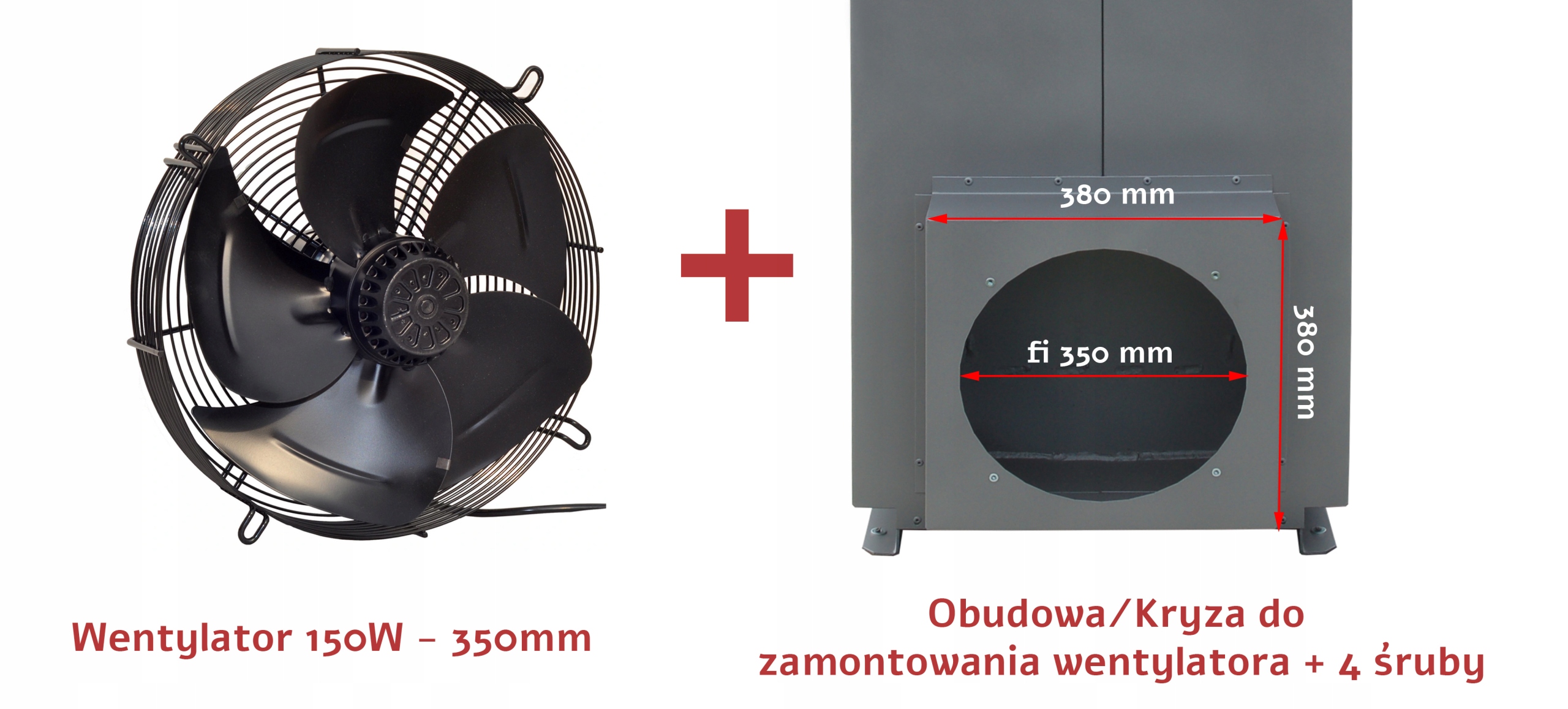 Ventilátor – Vynútený ventilátor 350 + skriňa dúchacej pece