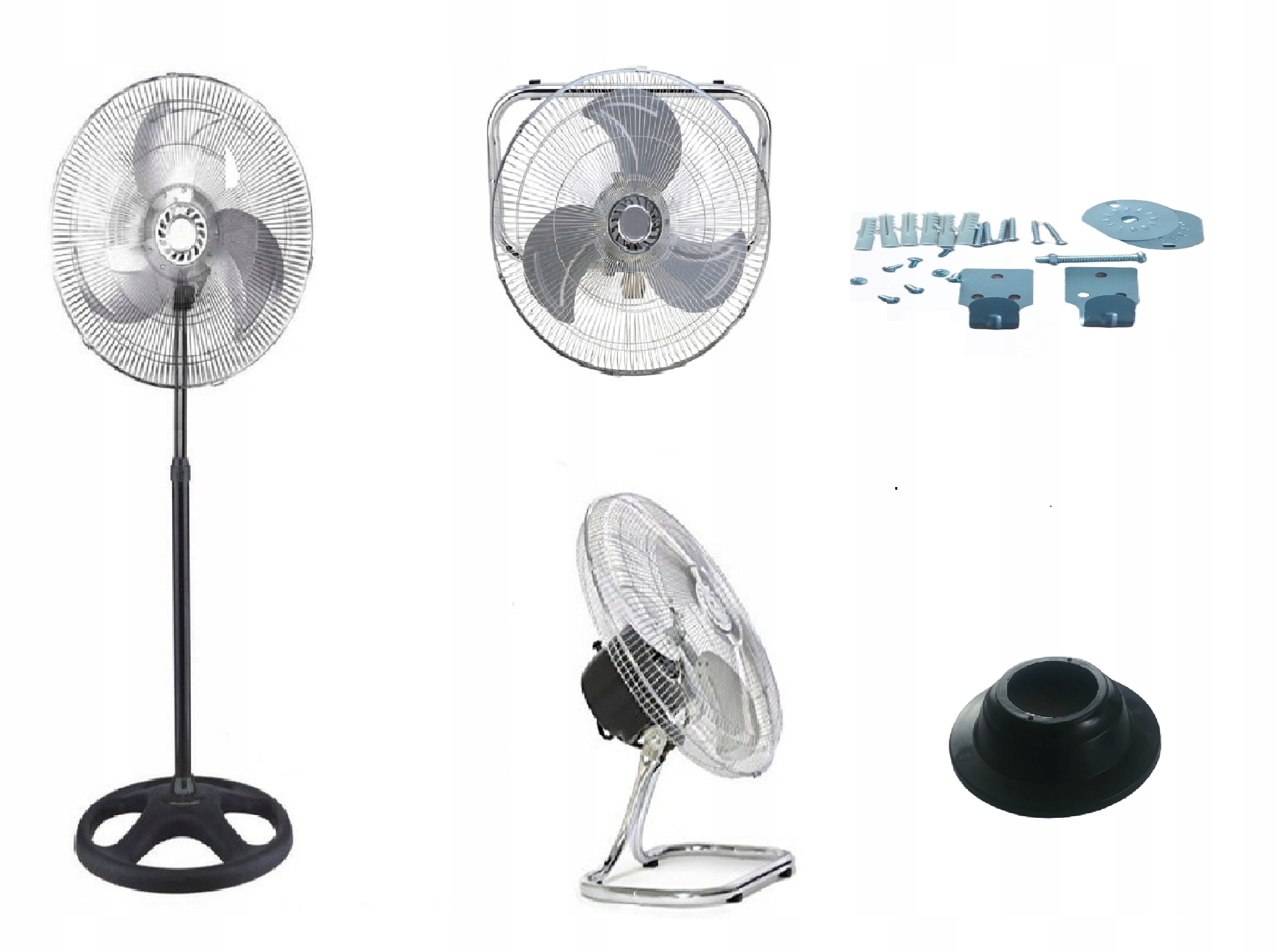 Ventilátor - OCELOVÝ SILNÝ VEĽKÝ podlahový ventilátor