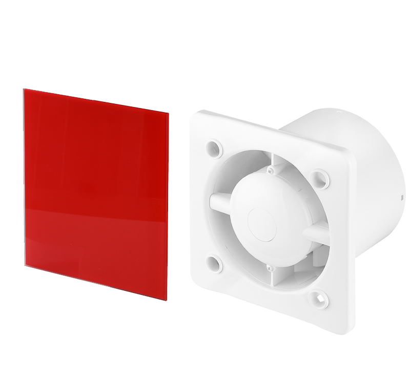 Ventilátor – Sada ventilátorov Trax Glass fi100 Red Gloss