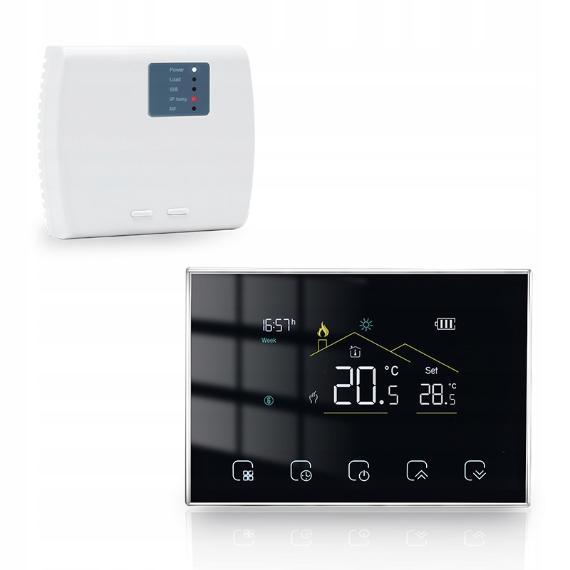 WiFi RF termostat pre vodné podlahové kúrenie