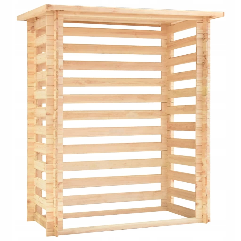 Stojan, kôš na drevo Drevený prístrešok, 163 × 103 × 193 cm, 19 mm, suché drevo