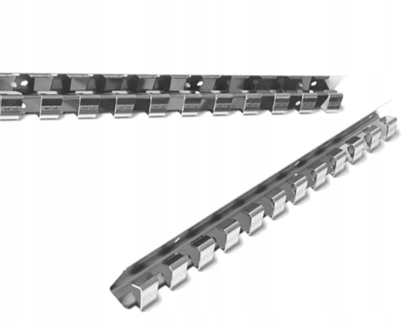 Vešiak na záclonu z PVC pozinkovaný 984 mm