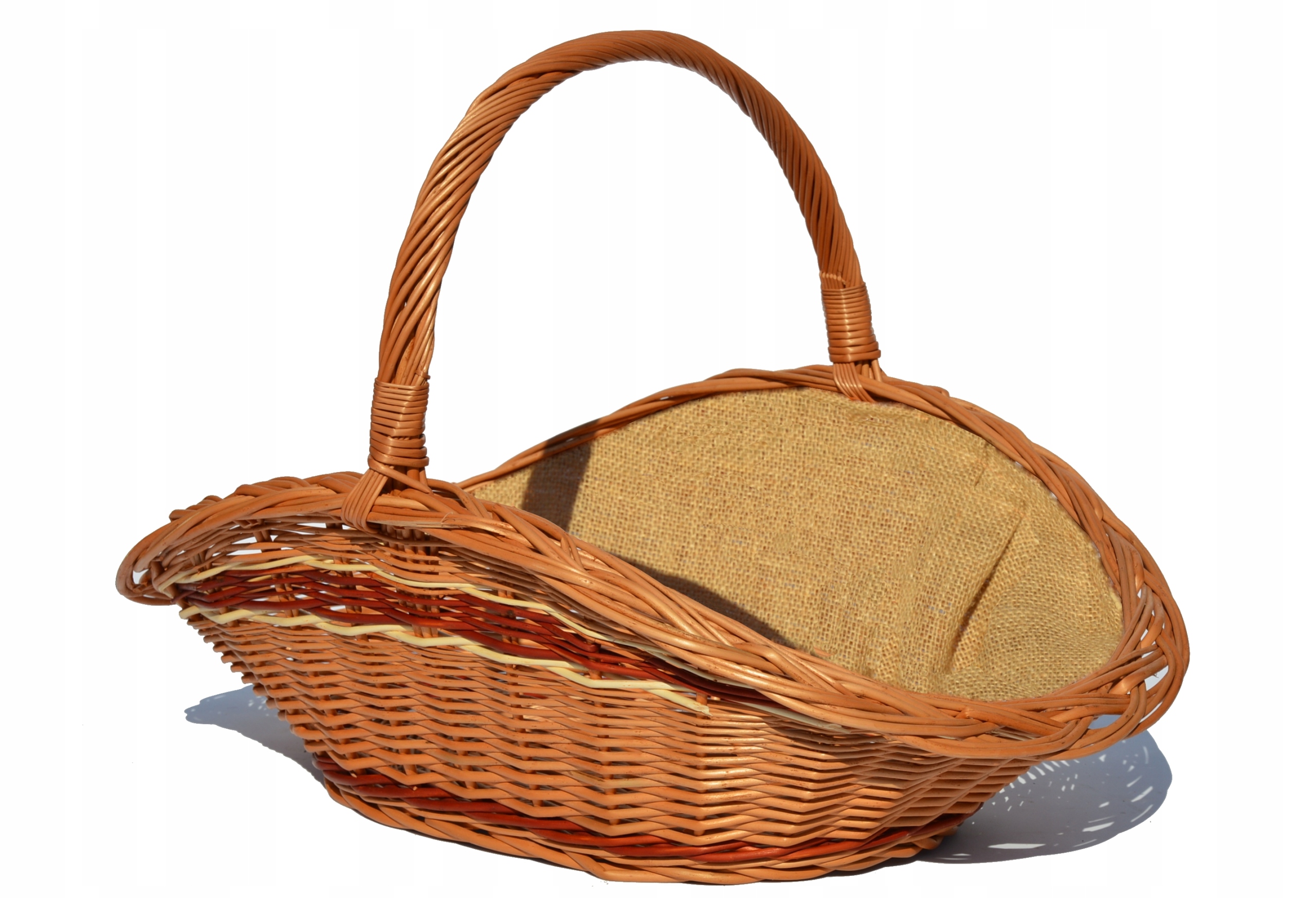 Stojan, kôš na drevo Prútený drevený kôš na krb 56 cm PRUTÝ