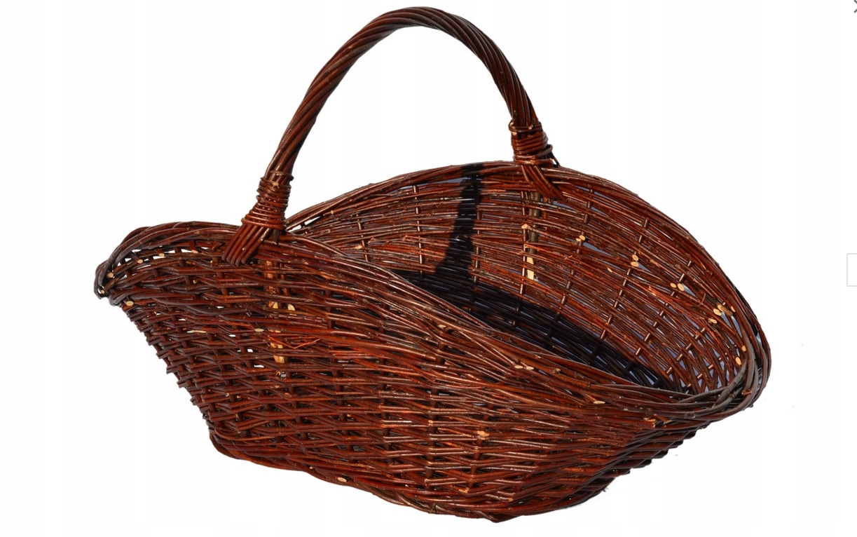 Stojan, kôš na drevo Prútený drevený kôš do krbu 57 cm SUPER