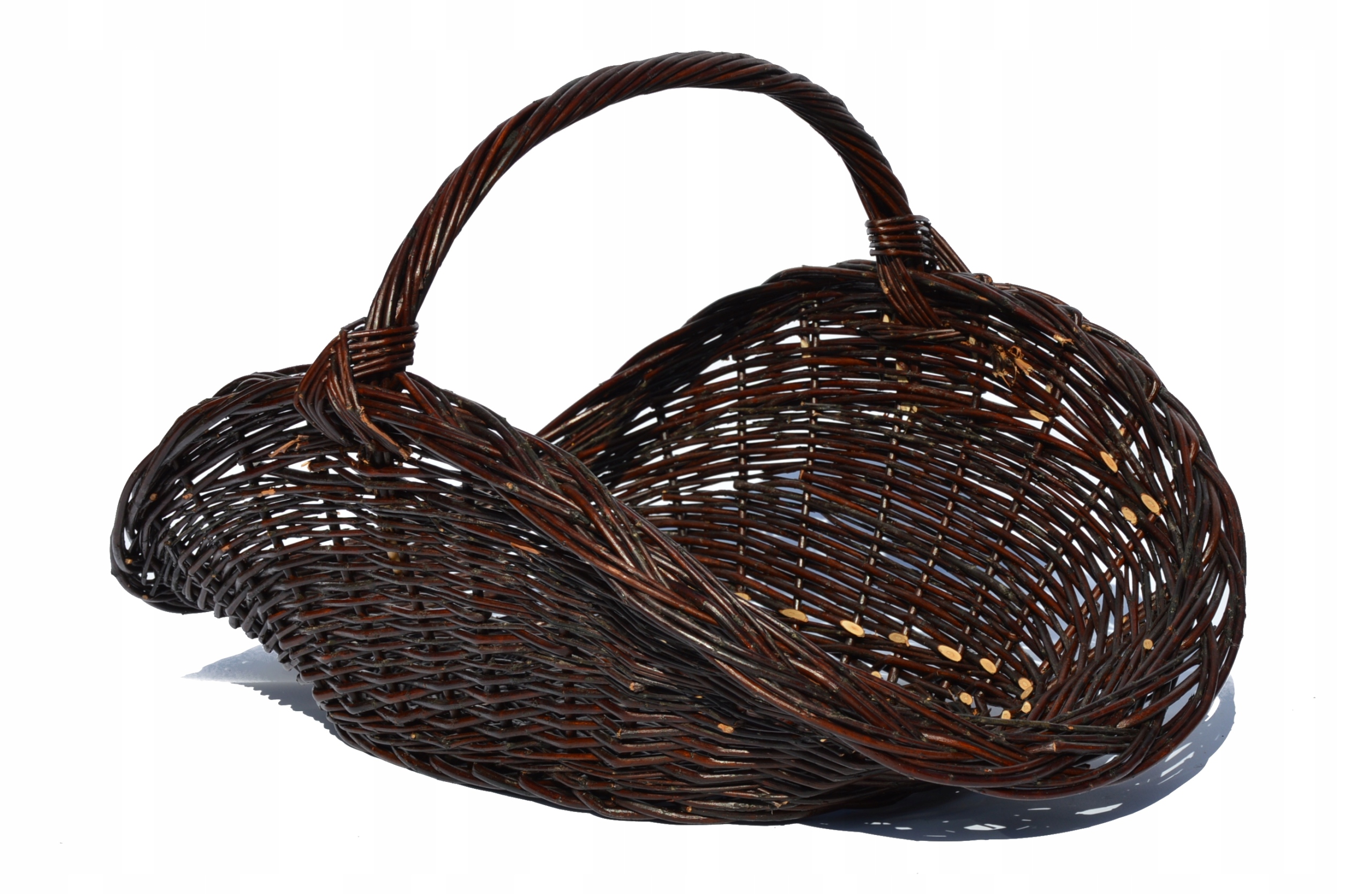 Stojan, kôš na drevo Prútený drevený kôš do krbu 58 cm SUPER