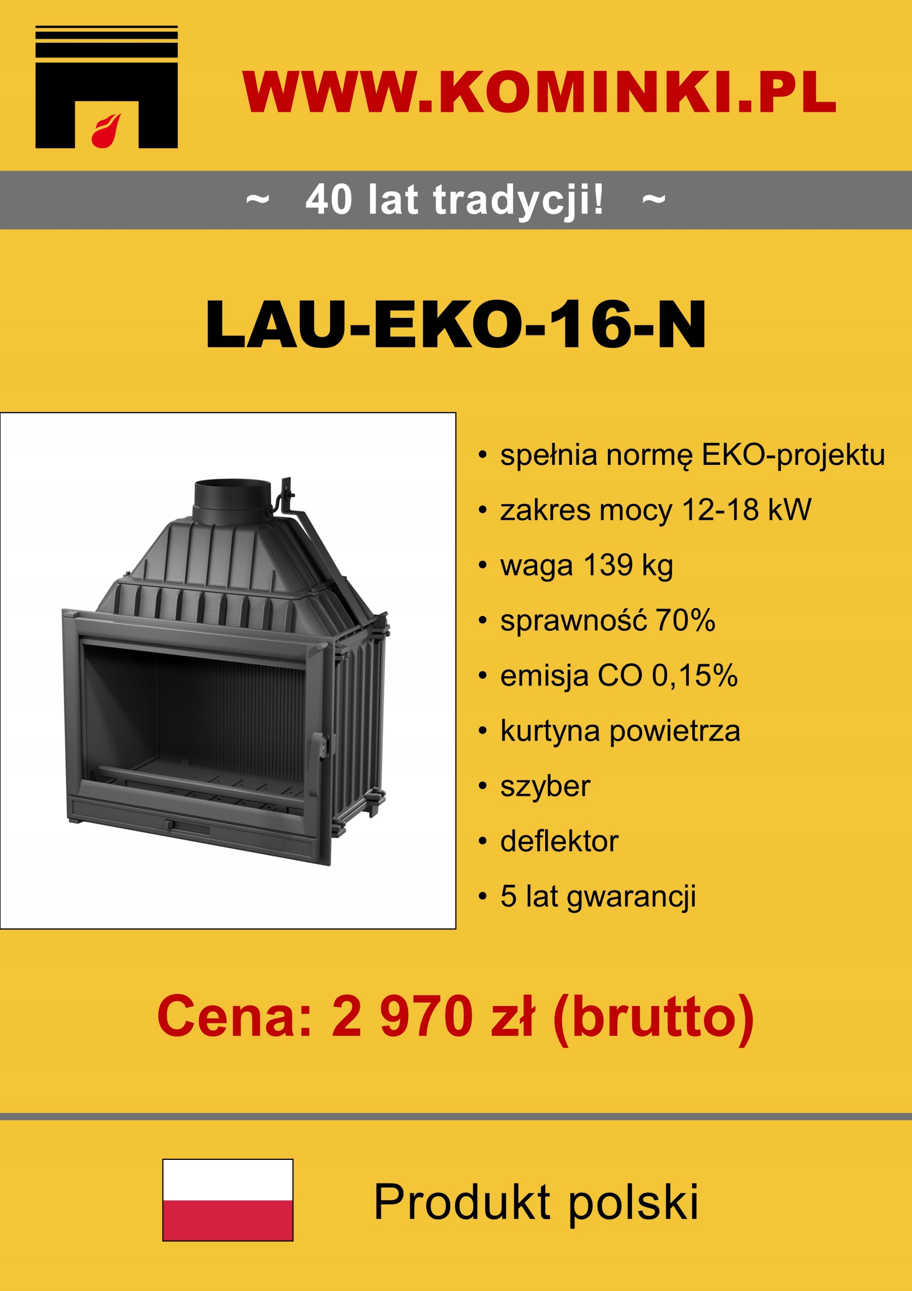 Krbová vložka Krb LAU-EKO-16-N