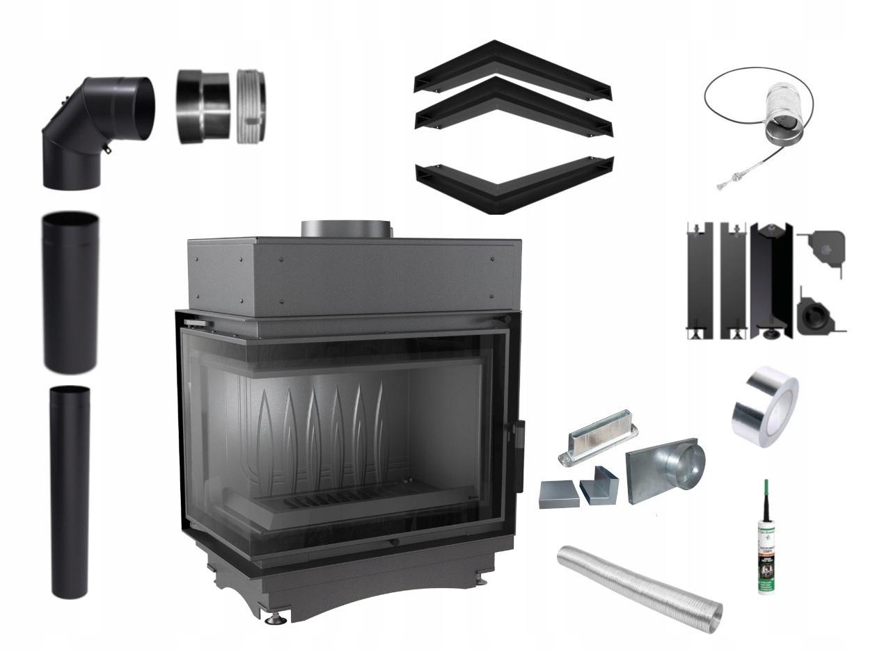Krbová vložka - Krbová vložka MAJA 8 ľavá BS DECO SET