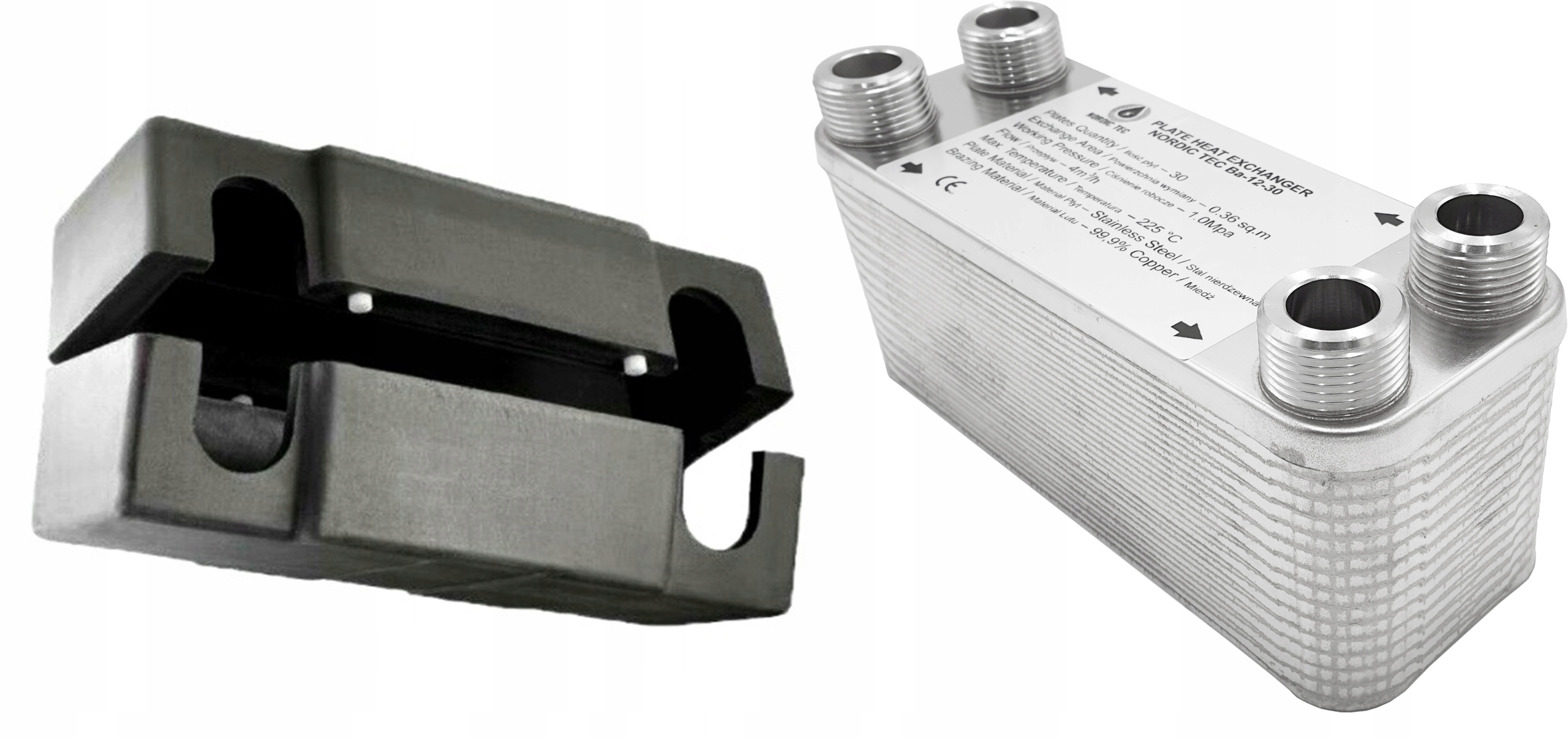 Výmenník tepla 25kW 30 platní 3/4 "s IZOLÁCIOU