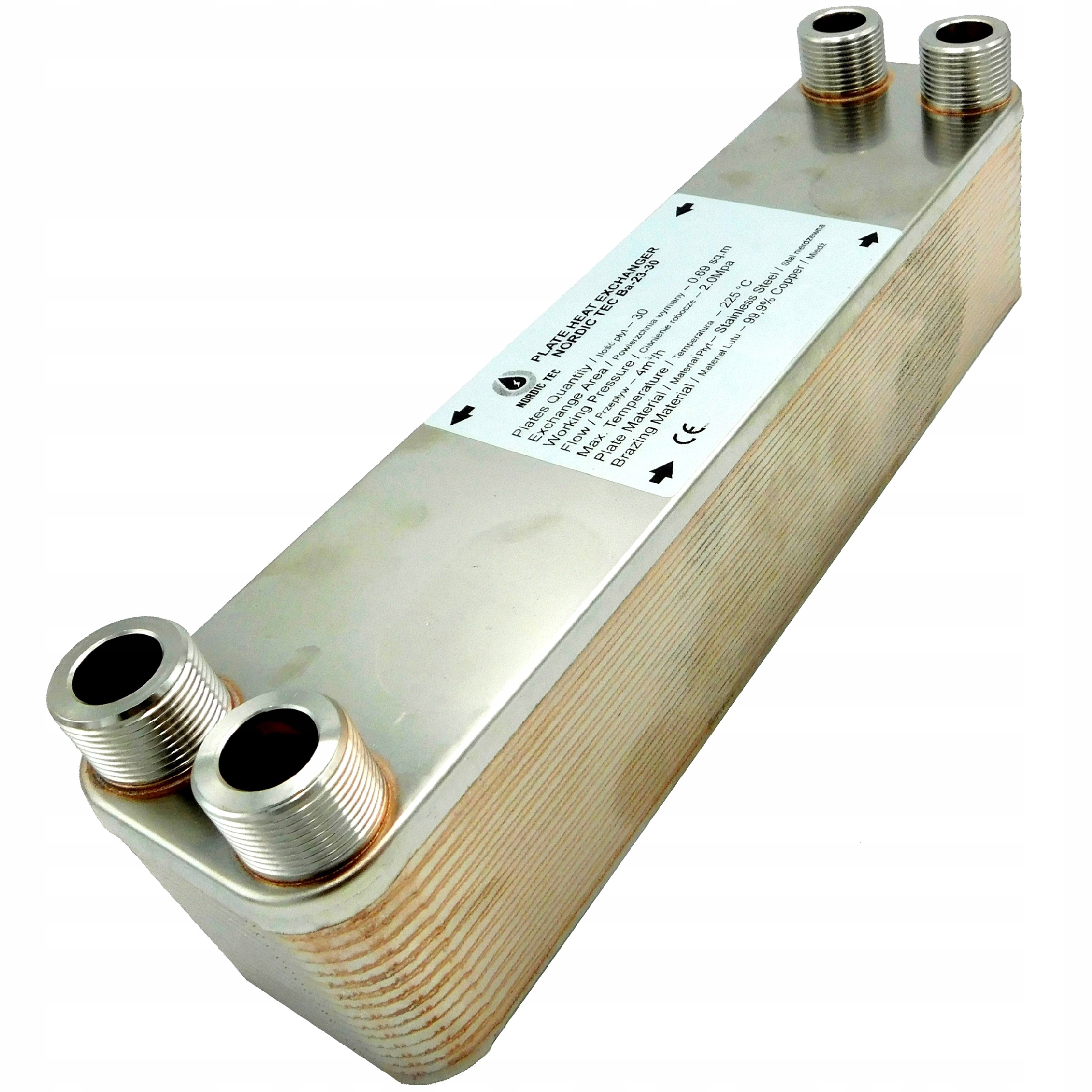 Výmenník tepla 30kW 30 doska 3/4 'NORDIC TEC