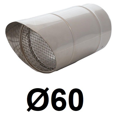 Bočná trubica na odvádzanie plynu 60 [mm] / 0,5 [m]