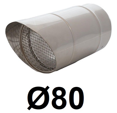 Bočná trubica na odvádzanie plynu 80 [mm] / 0,25 [m]