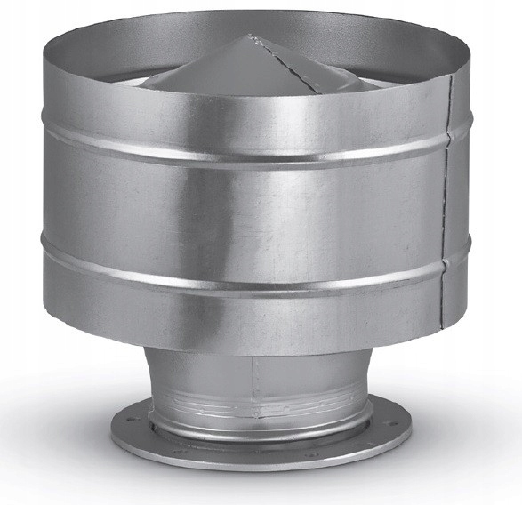 Komínová strieška - Cylindrický otvor 140 mm pozinkovaný