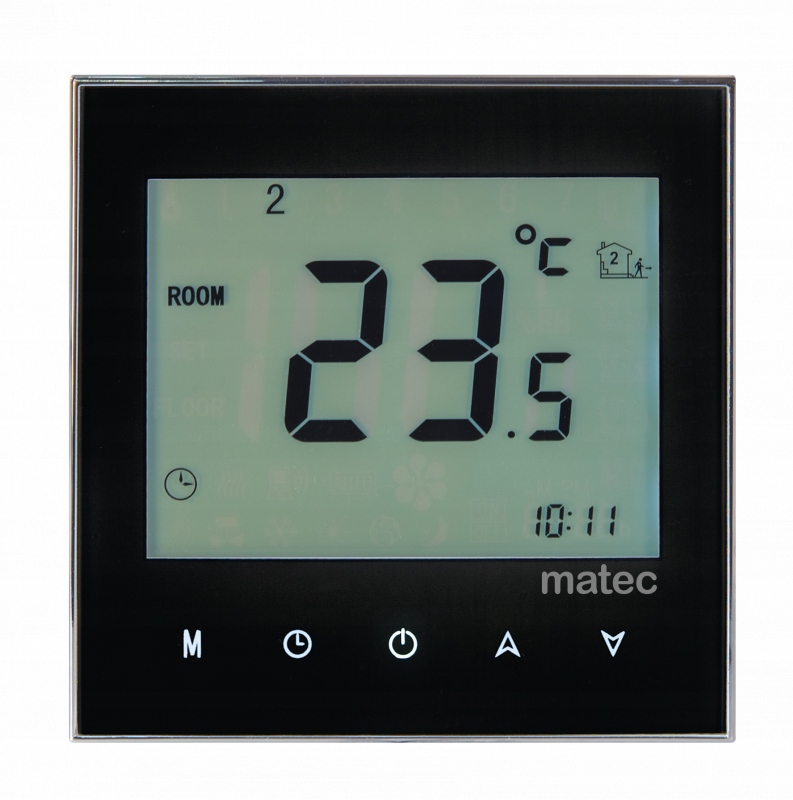 Regulátorový termostat ZAMEL MATEC dotykový LCD + sonda
