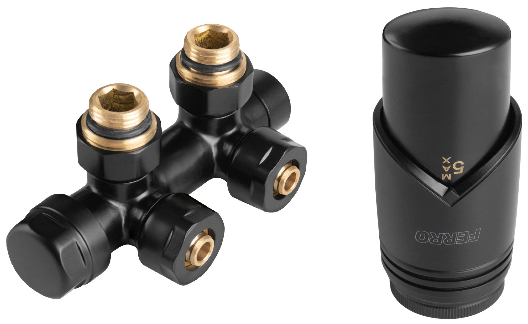 ČIERNY VENTIL OHRIEVAČA 50mm STRED