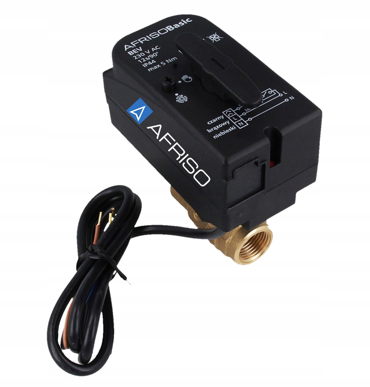 2-CESTNÝ kulový ventil bev 5/4 NC afriso actuator