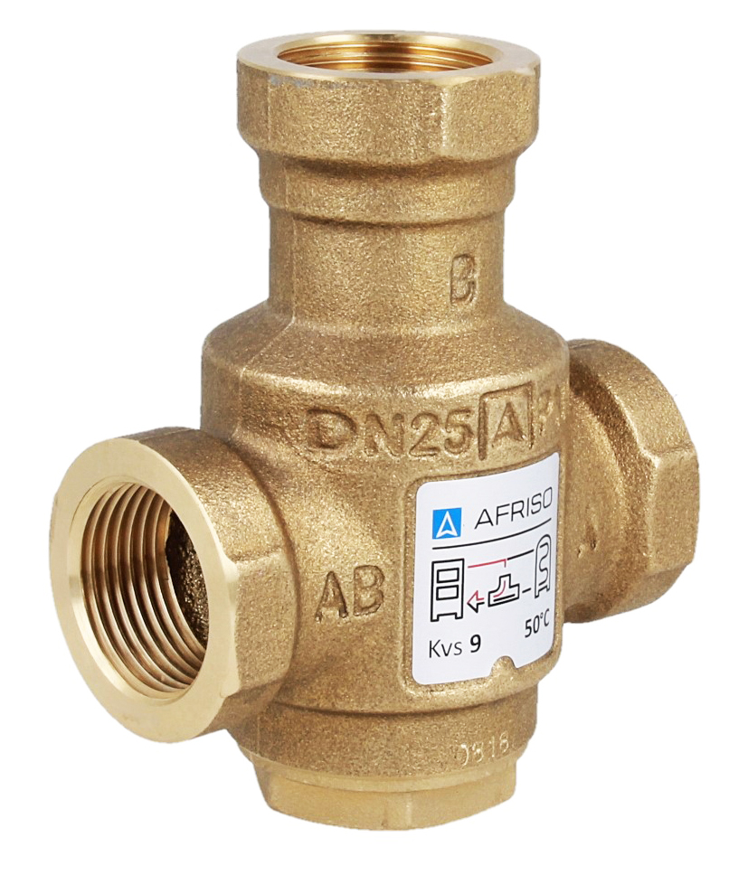 Ventil teploty kotla afriso atv 334 DN25 50 °C
