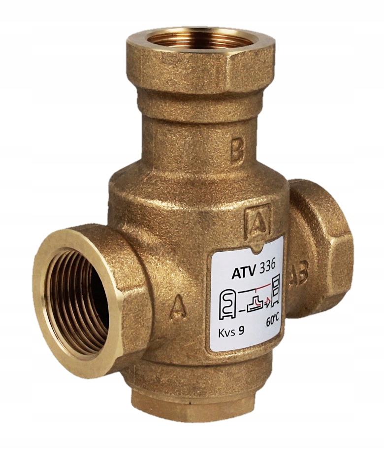 Ventil teploty kotla afriso atv 336 DN25 60 °C