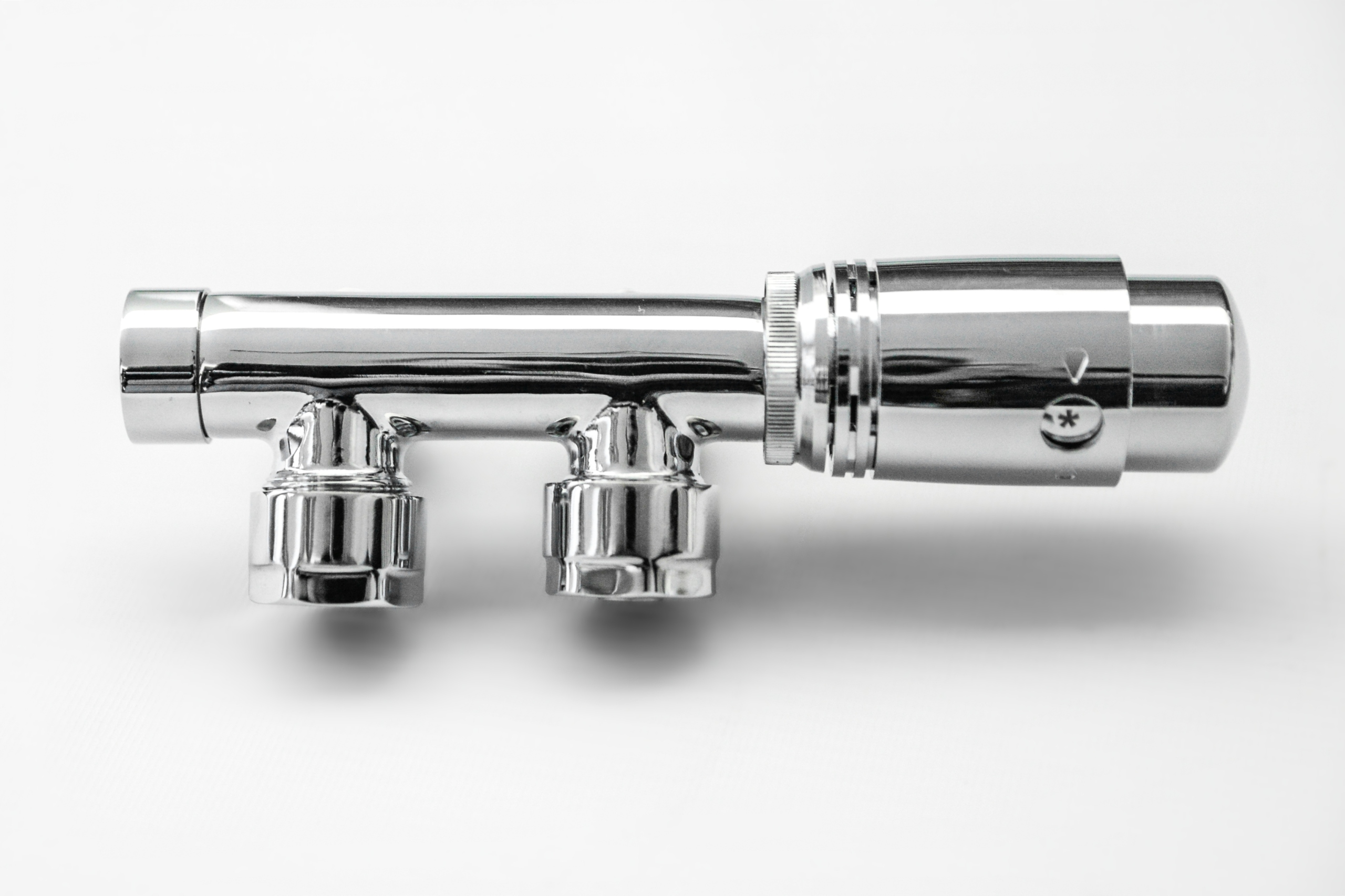 KOMPLEXNÝ VENTILOVÝ TERMOSTAT pre 50mm CHROME chladič