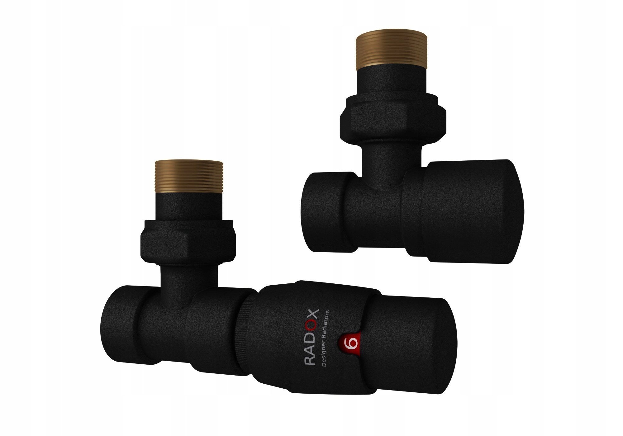 DEKORATÍVNE ČIERNE VENTILY RX-122 PRE OHRIEVAČ