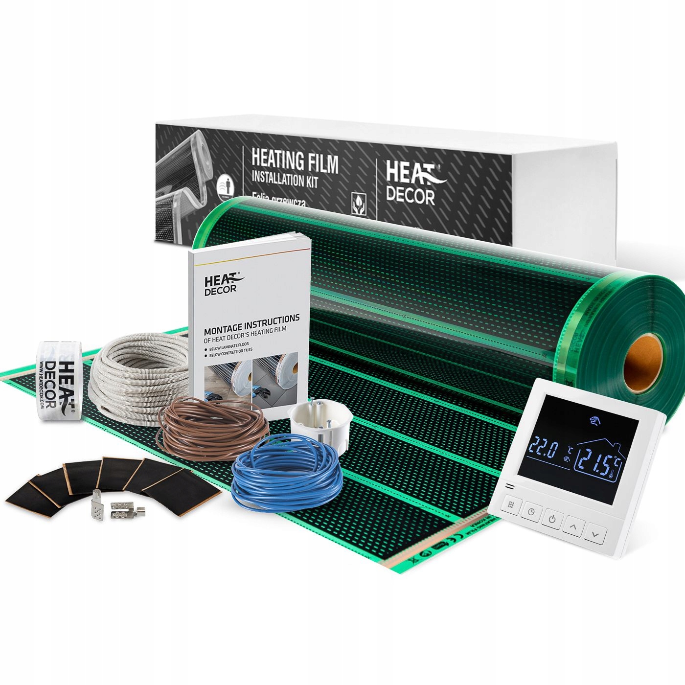 Kit fólia rohože kúrenie 80Wm-9m²
