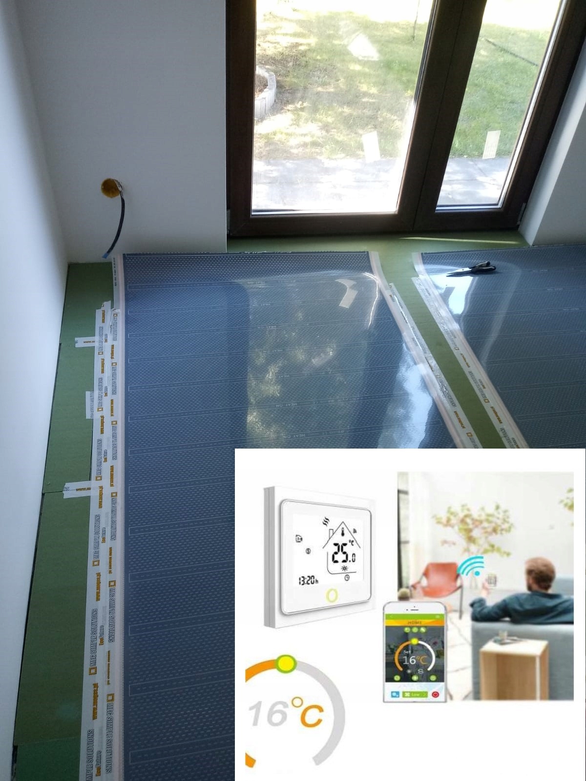 Lcd dotyková súprava vykurovacia fólia 60m2 – 80 w