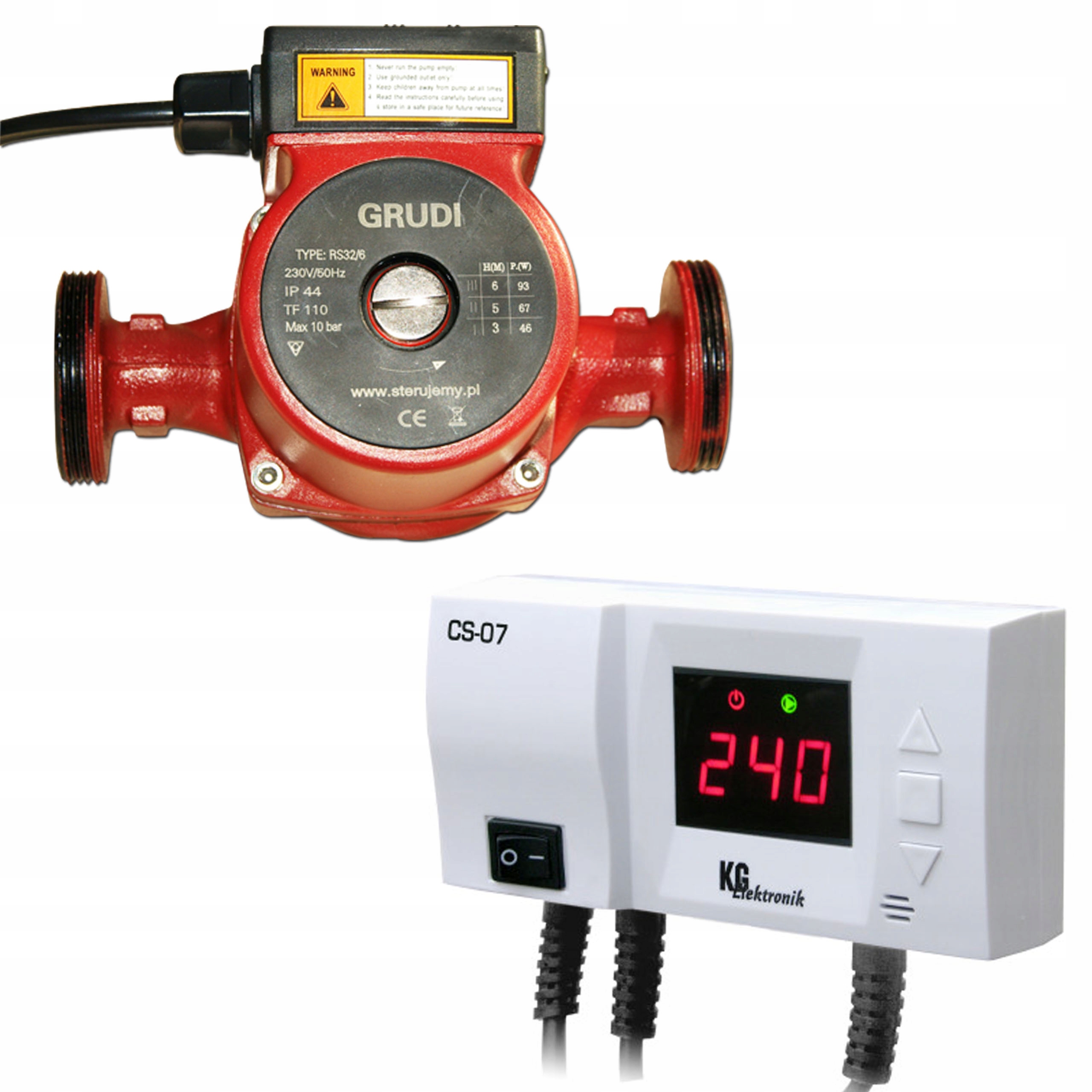 Sada čerpadla 25 / 40-180 + alarm regulátora čerpadla